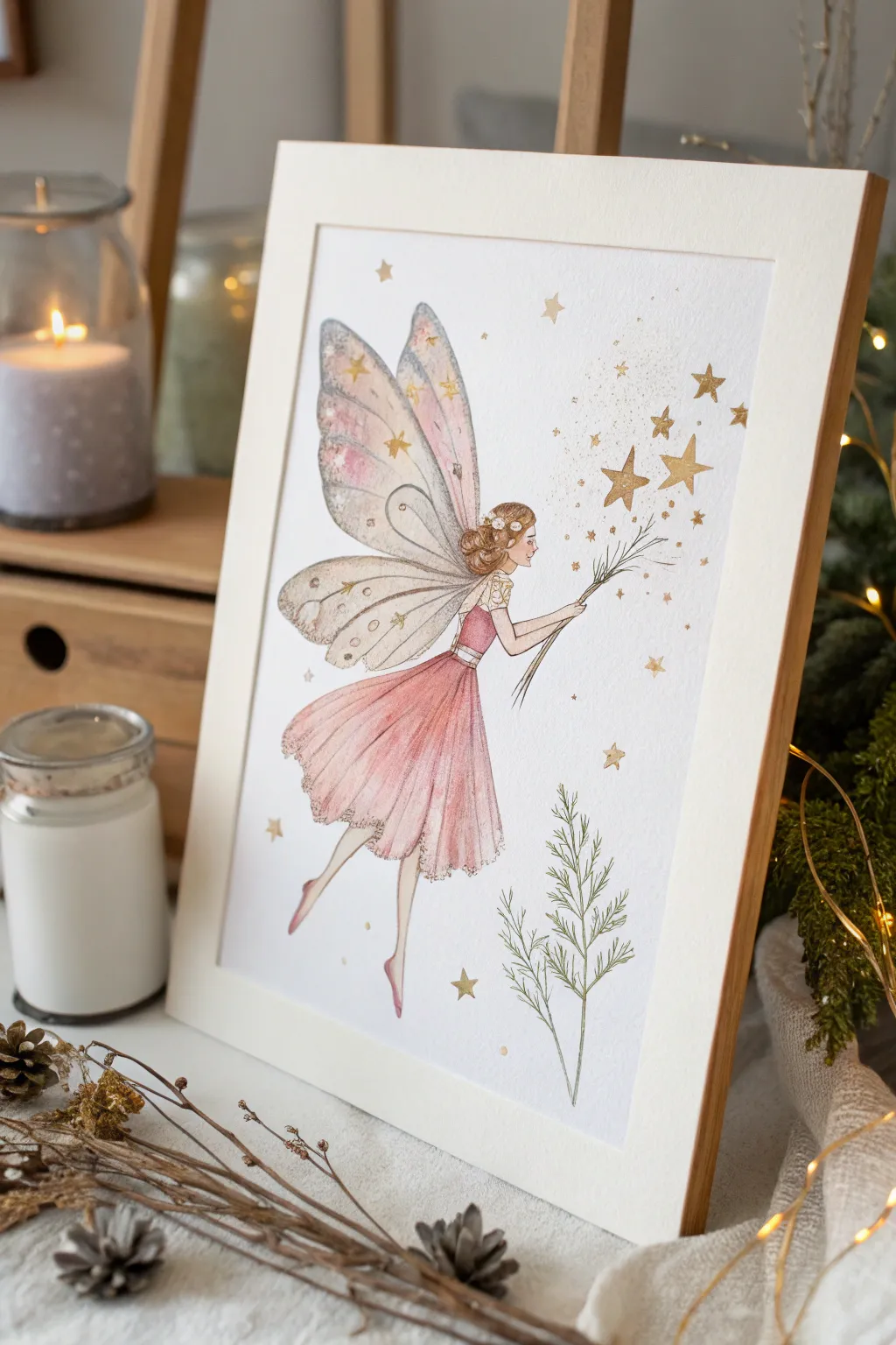 Enchant your space with the magical allure of metallic fairies, where simplicity meets fantasy.
