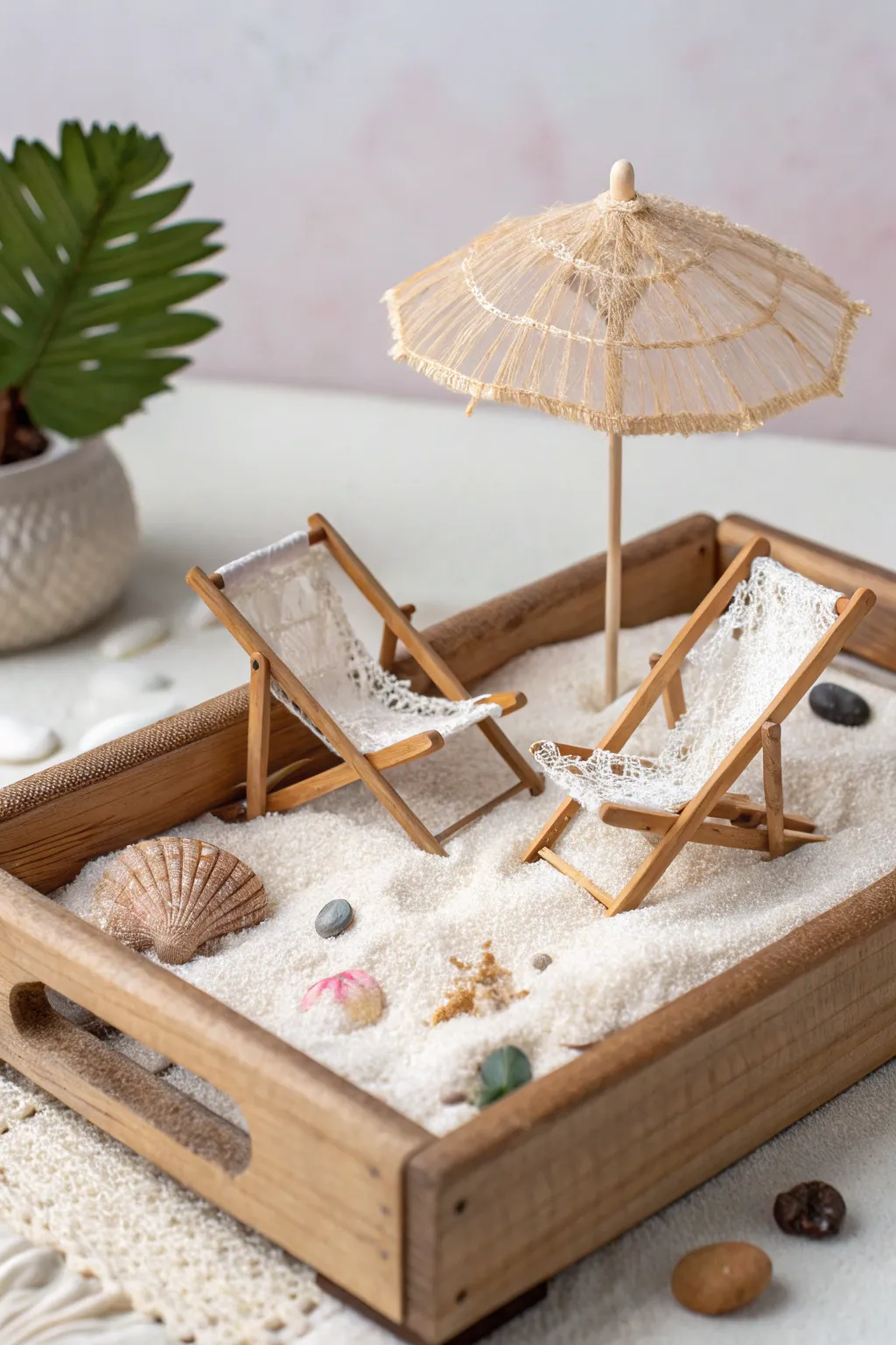 Escape to your dream destination with this charming miniature travel scene.