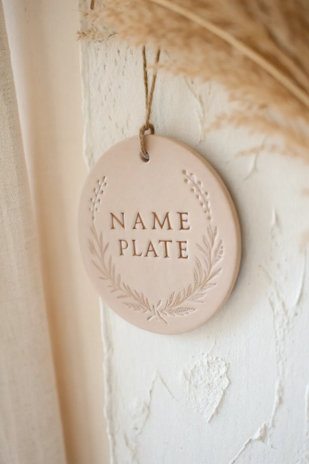 Add a personal touch to your space with minimalist clay name plates – where simplicity meets elegance.