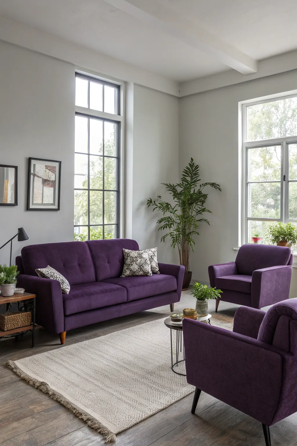 Dark purples make a bold and daring statement.