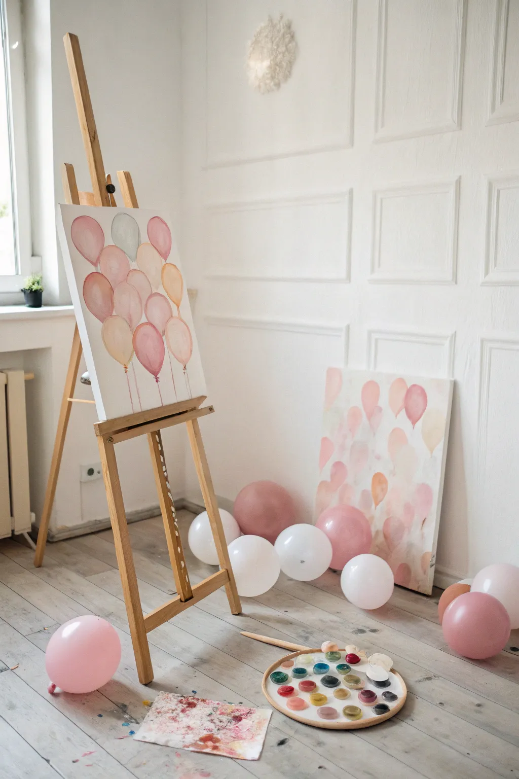 Unleash your creativity with balloon-painted canvases – where every splash of color tells a unique story.