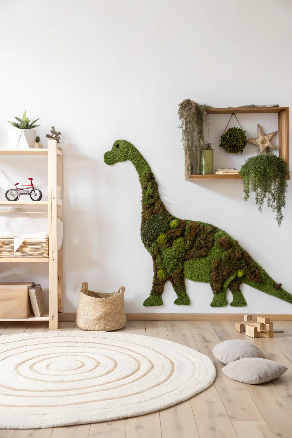 Bring the magic of nature into your child's room with whimsical moss art!