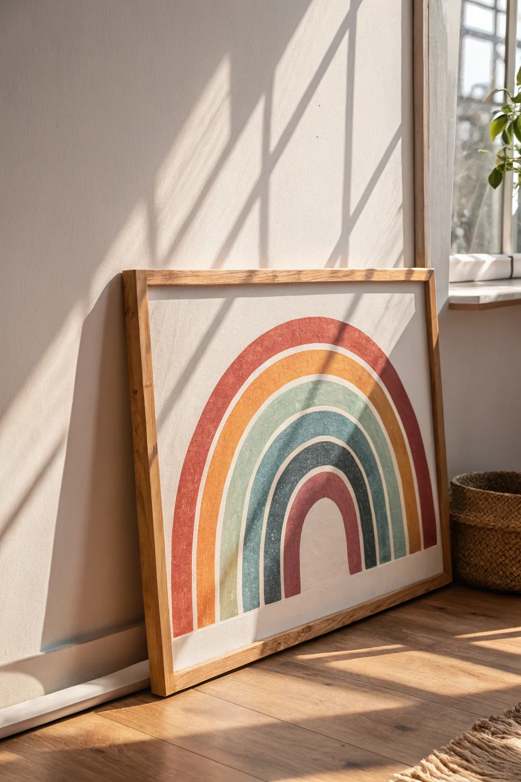 Embrace the joy of Mother's Day with a rainbow canvas that celebrates life's colorful moments.