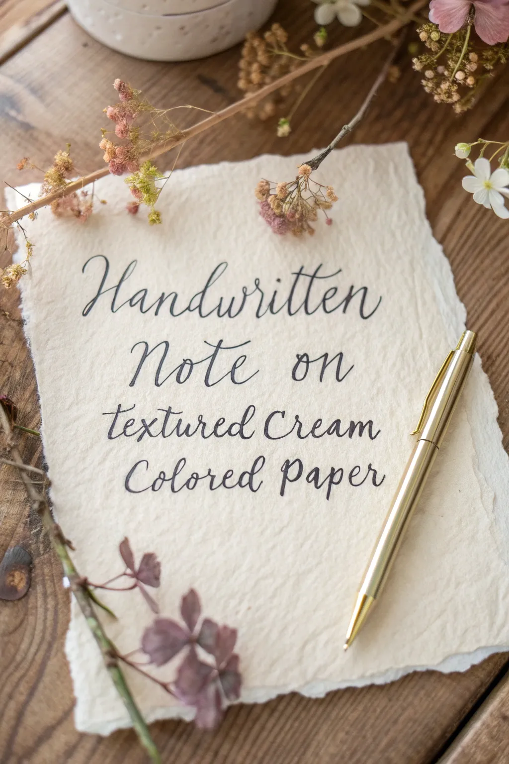 Add a touch of heartfelt elegance to your Mother's Day invitations with a personal handwritten note.