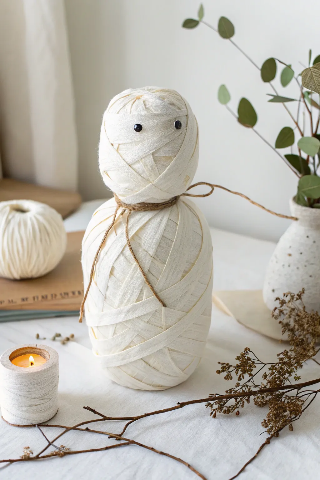 Unleash your creativity with this charming paper mummy craft, perfect for inspiring spooky storytelling adventures.