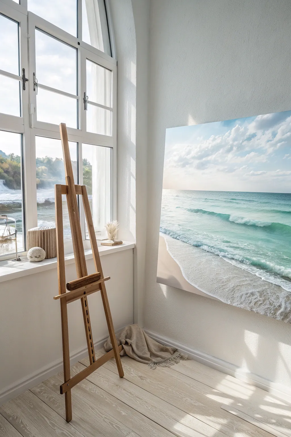 Bring tranquility to your space with a serene seascape painting—where artistry meets the calming embrace of the ocean.