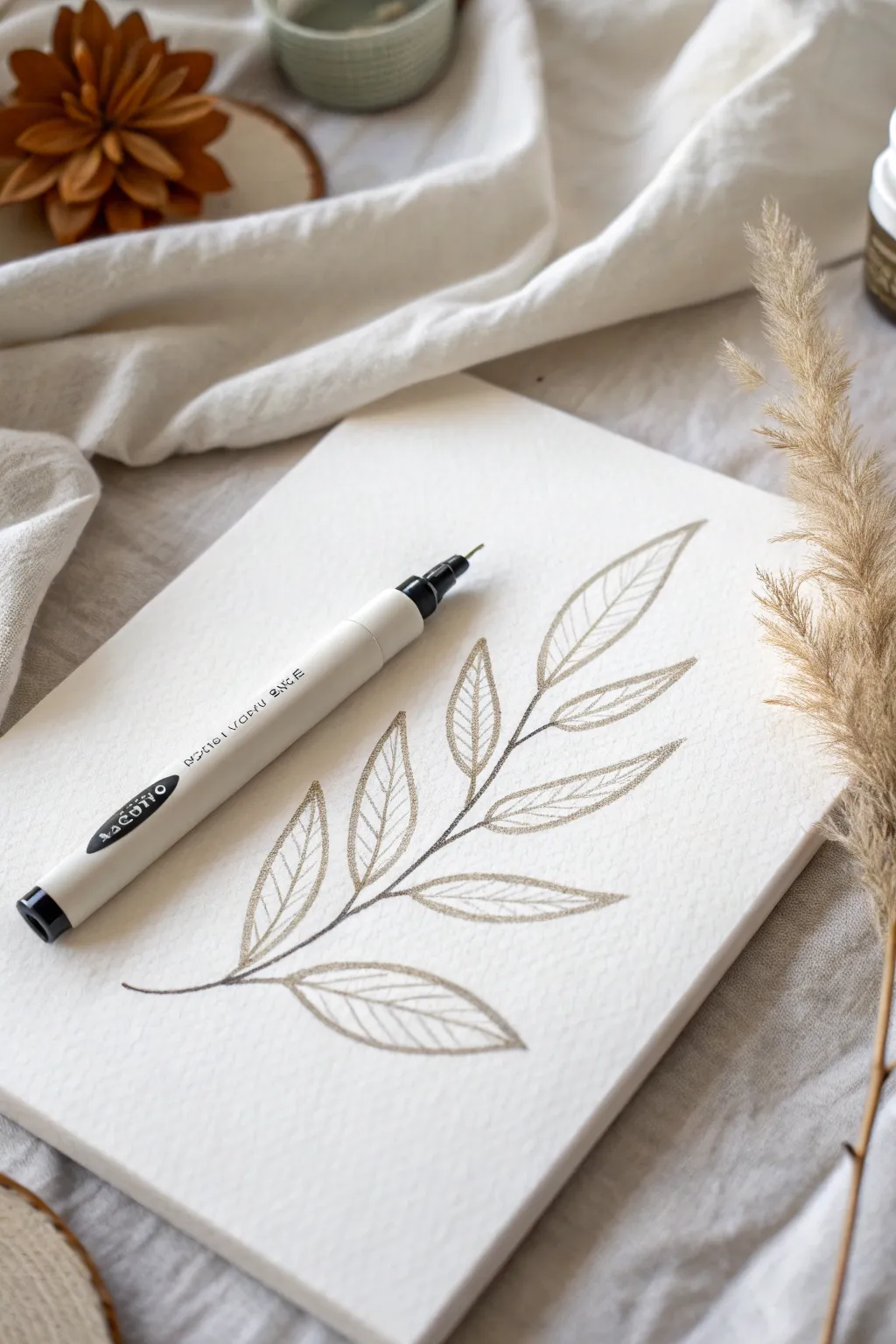 Embrace the elegance of minimalist line art with this stunning paint pen creation, perfect for adding a touch of modern simplicity to your space.