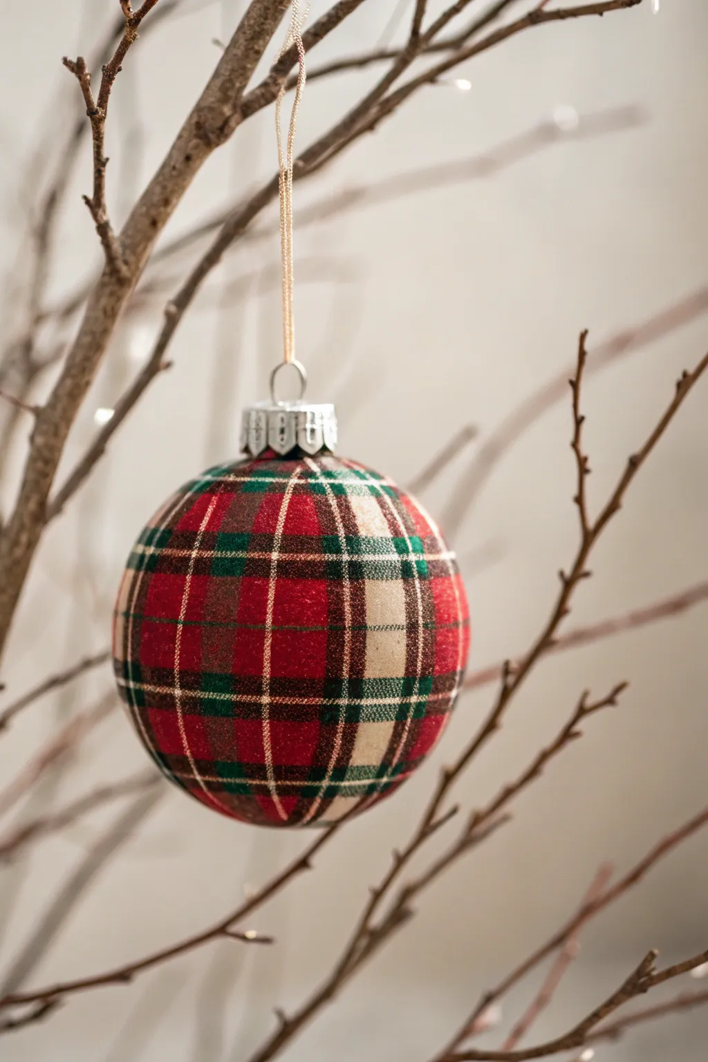 Embrace the warmth of winter with rustic plaid charm.