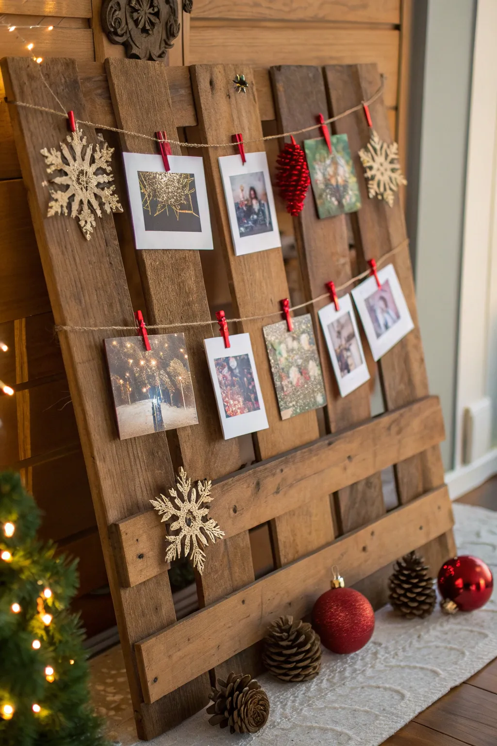 Transform your space with this handcrafted Christmas picture board—where festive charm meets artisanal elegance.