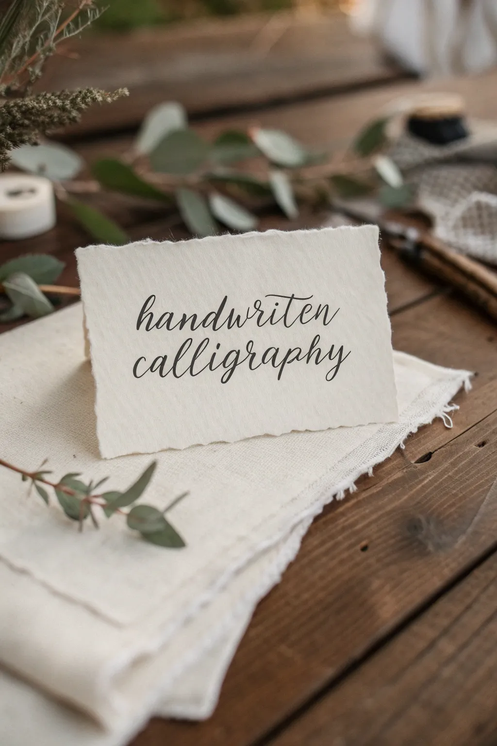 Elevate your messages with the timeless elegance of handwritten calligraphy.