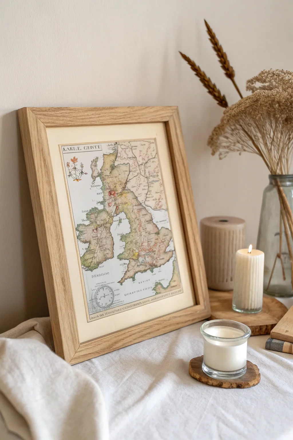 Transform treasured memories into art with repurposed maps 🌍✨ #MapArt #MinimalistDecor