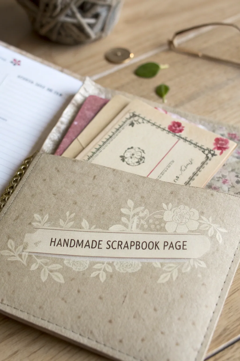 Capture your Parisian memories in style with charming memorabilia pockets. 🌿✈️ #ScrapbookArt #ParisianElegance