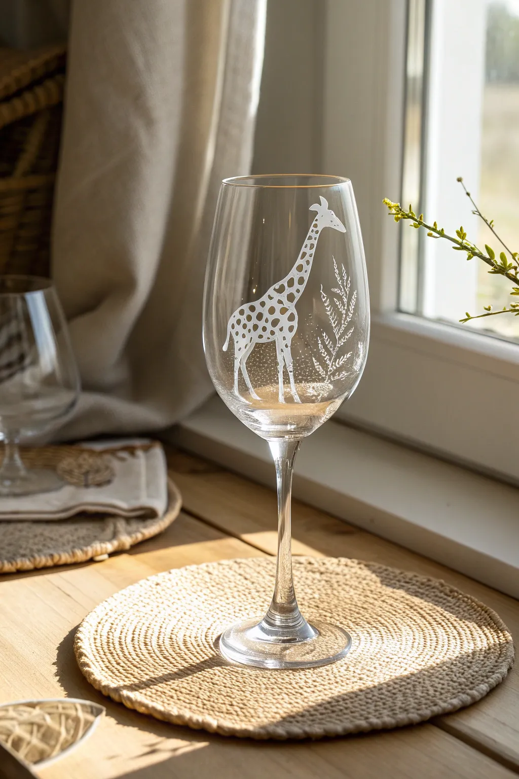 Add a touch of whimsy to your wine nights with charming giraffe-themed glassware!