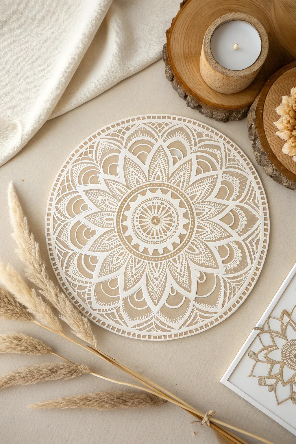 Embrace simplicity with a minimalist mandala—where elegance meets tranquility.