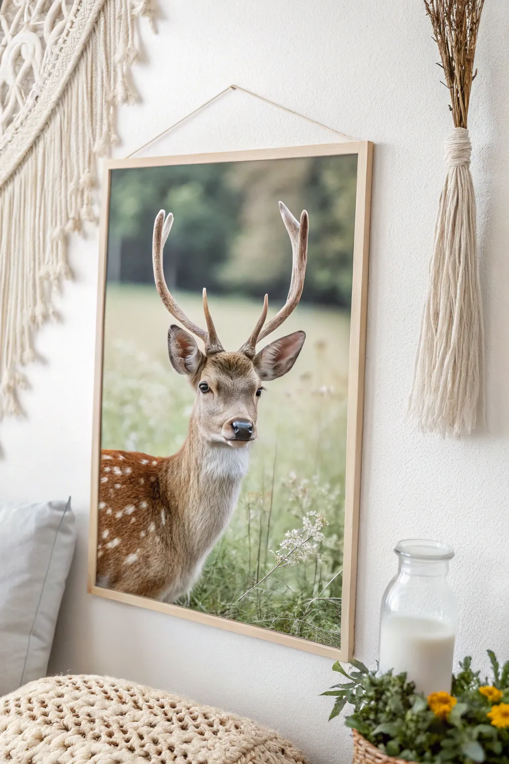 Embrace the serenity of the forest with this Delightful Deer print, perfect for adding a touch of nature to your space.