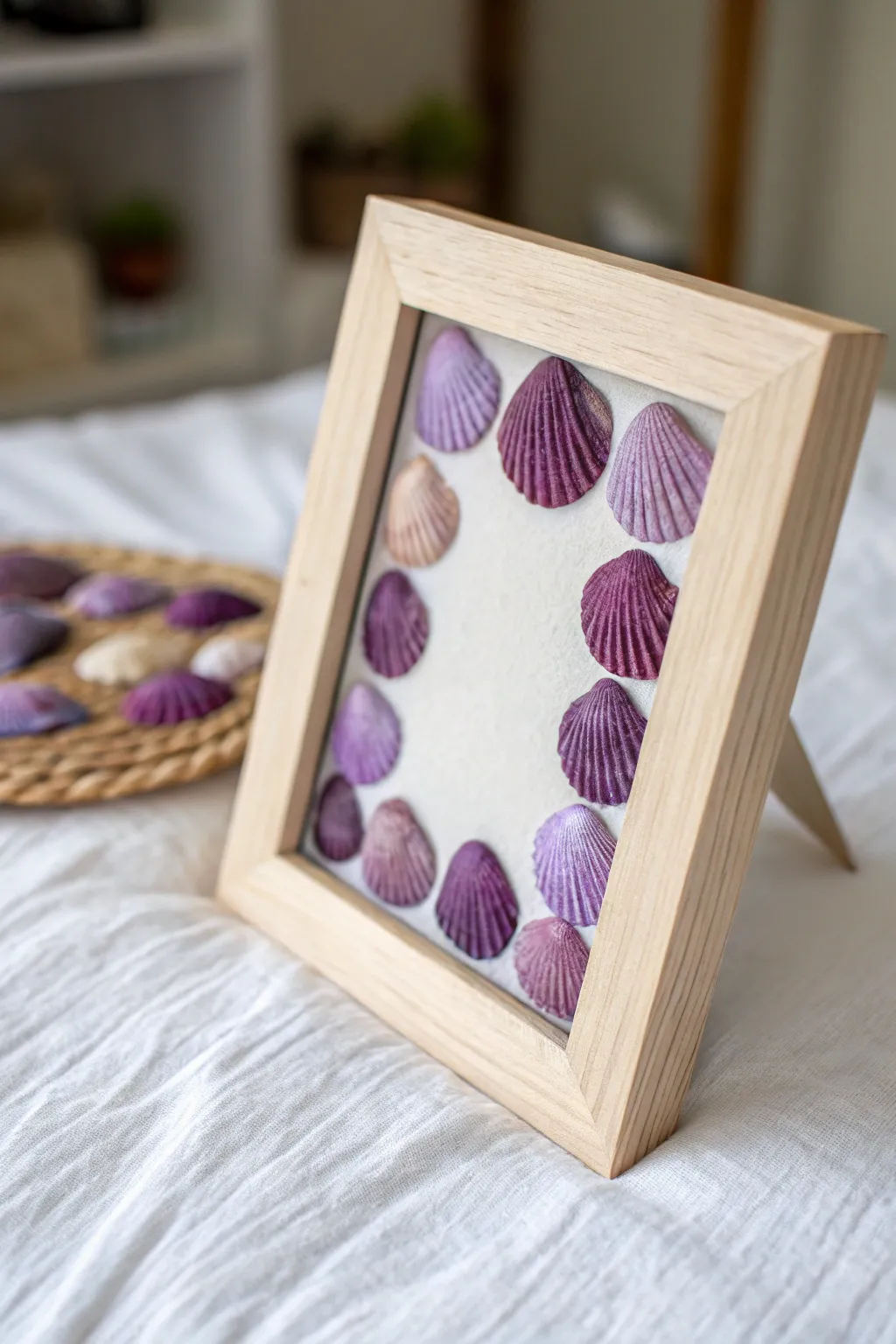 Capture the essence of coastal memories with a touch of purple elegance. 🌊💜 #CraftedElegance