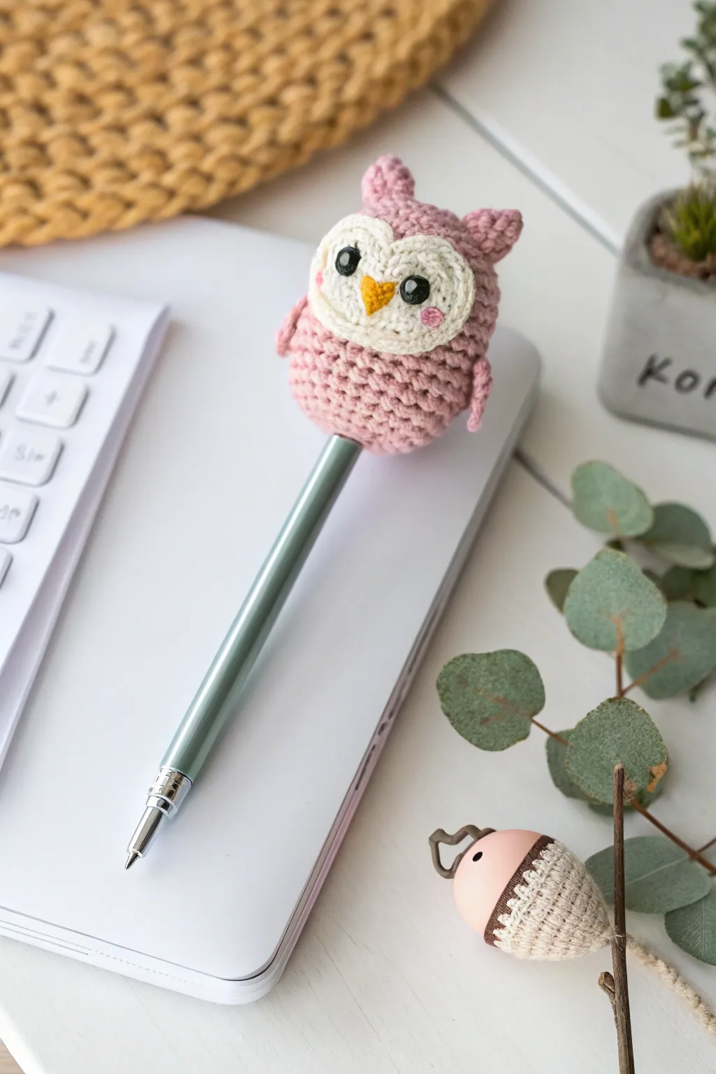 Add a touch of whimsy to your workspace with delightful crochet pencil toppers!