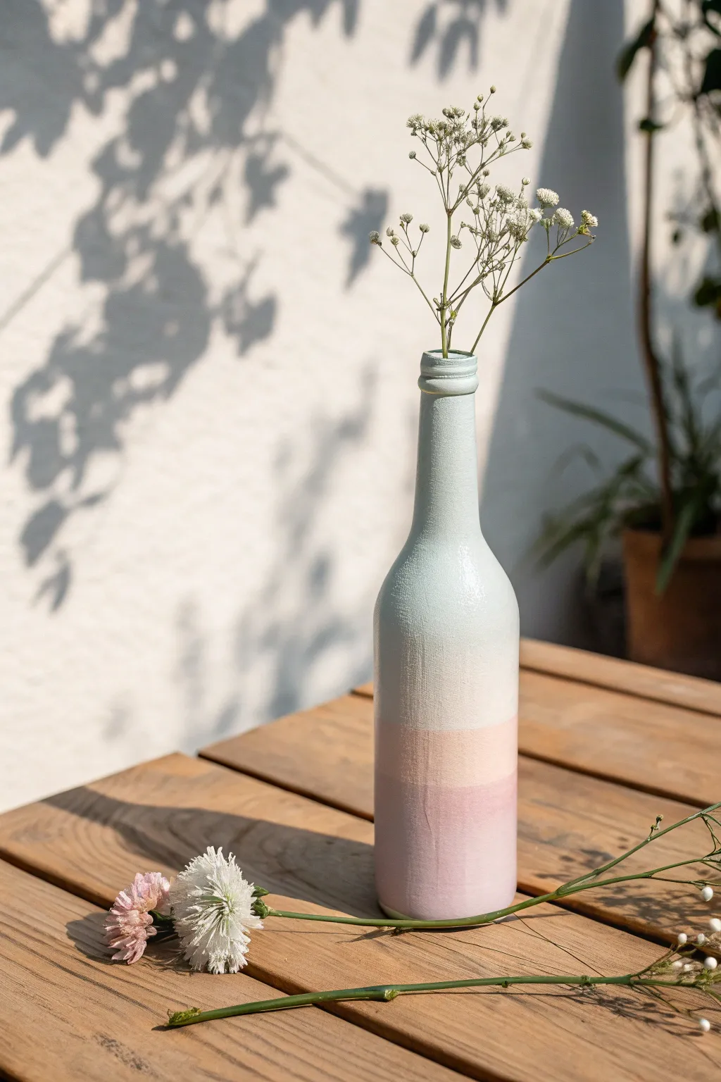 Revive and redefine glass bottles into chic vases - the perfect blend of minimalist elegance and boho spirit.