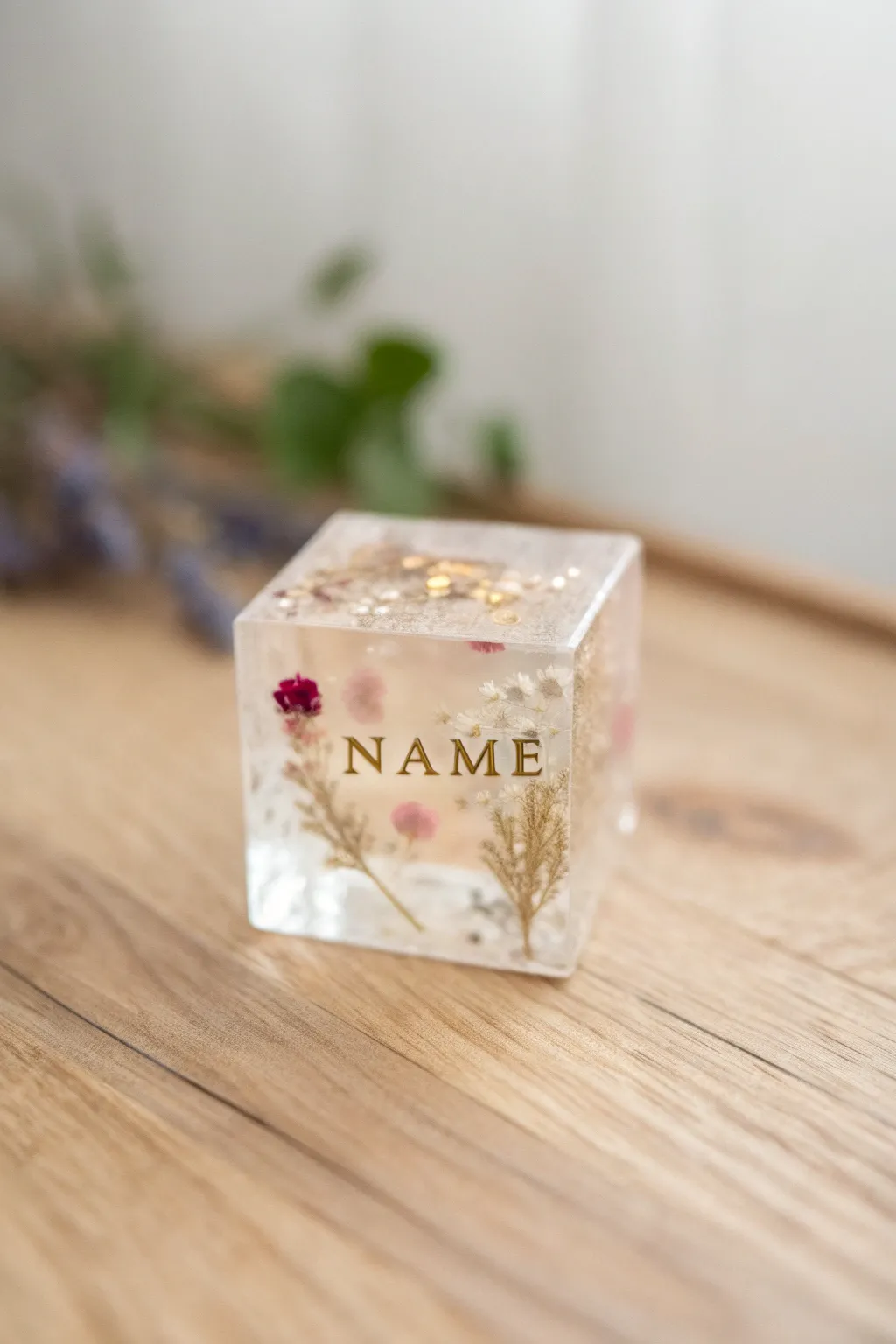 Elevate your space with personalized resin name blocks—where simplicity meets elegance.