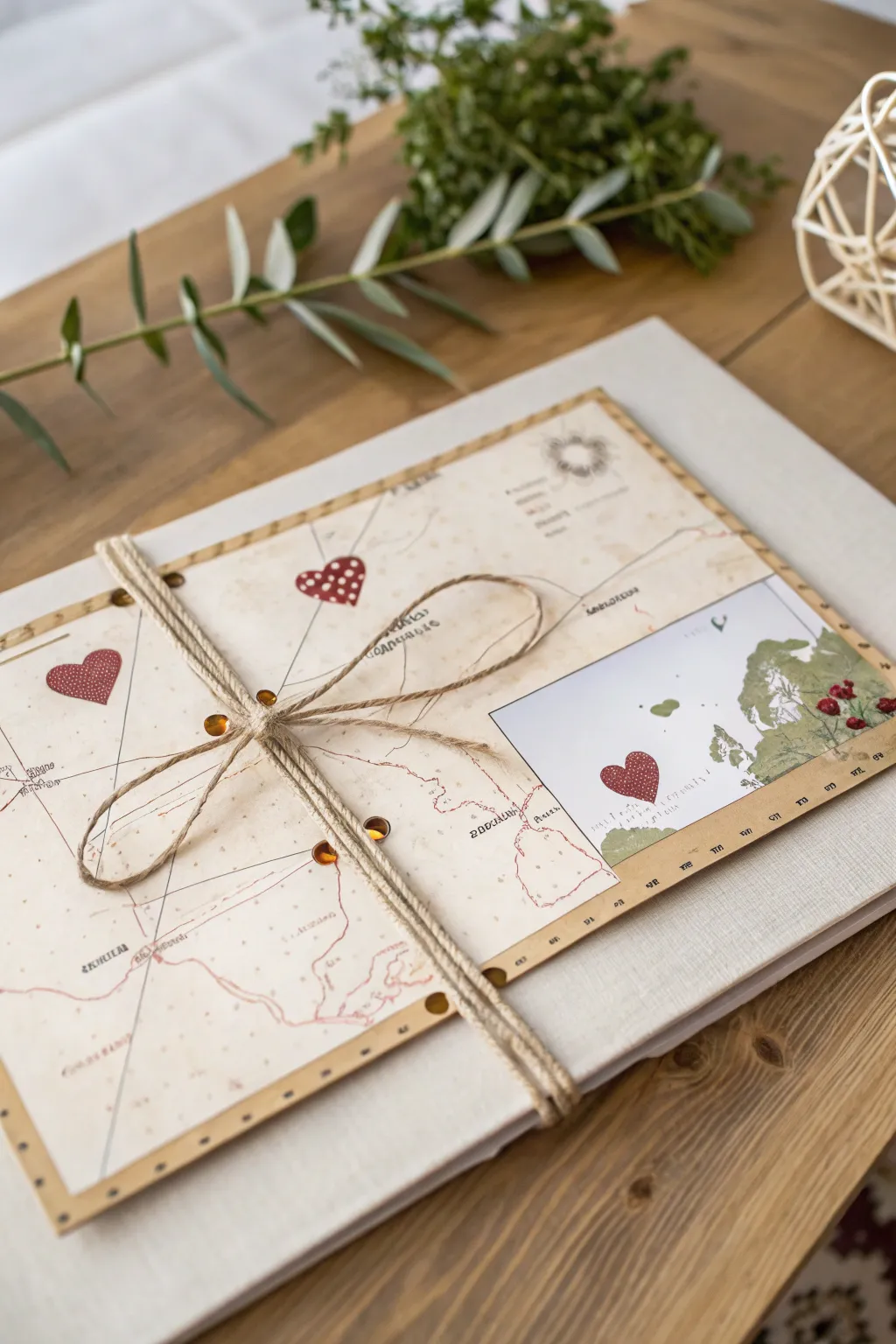 Mapping Our Love: A heartfelt scrapbook idea for long-distance connections.