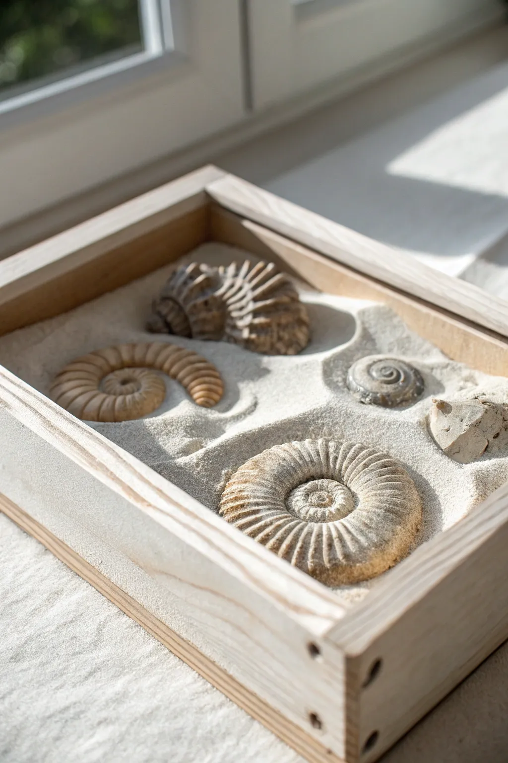 Unearth the past with this charming fossil dig shadow box—perfect for aspiring paleontologists!