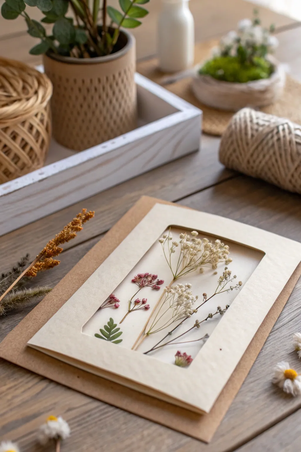 Crafting with care: Embrace sustainable beauty with eco-friendly shaker cards.