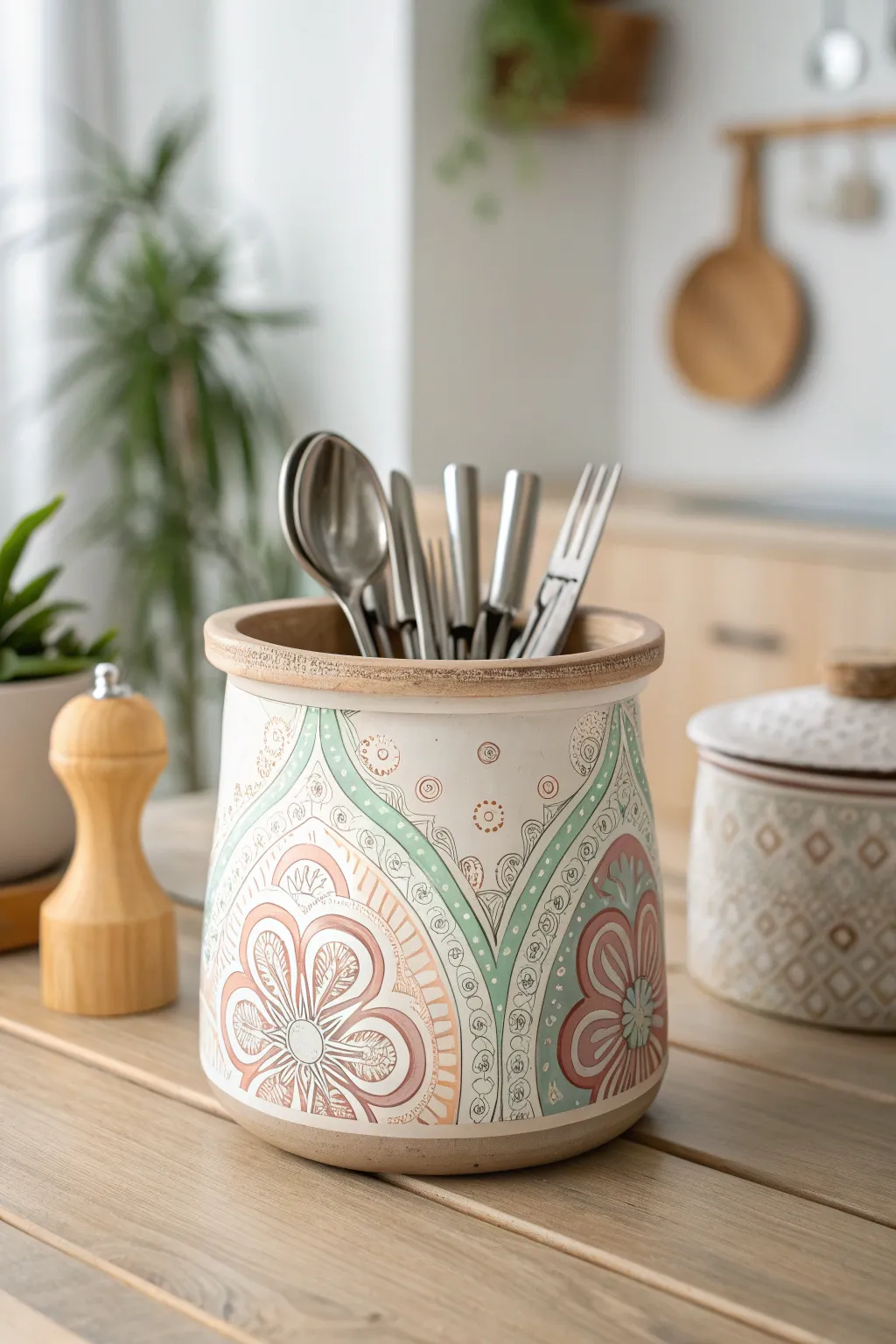 Elevate your party decor with charming clay pot silverware holders, where minimalism meets boho chic.