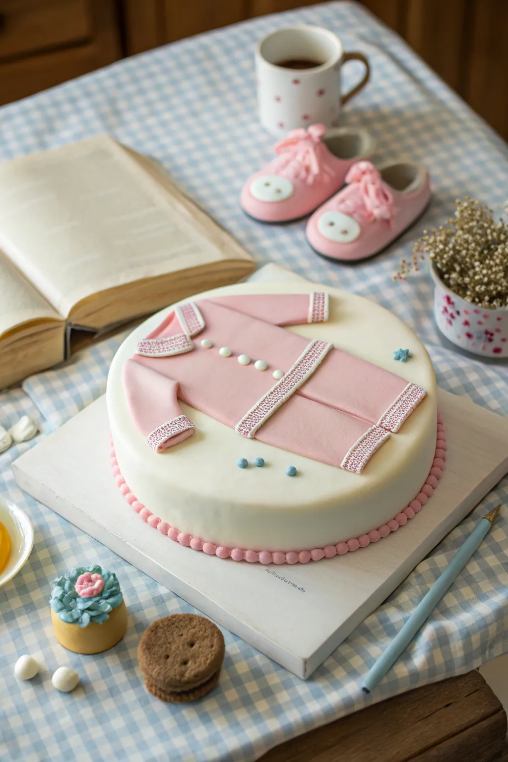 A classic pajama cake, capturing the essence of cozy sleepovers.
