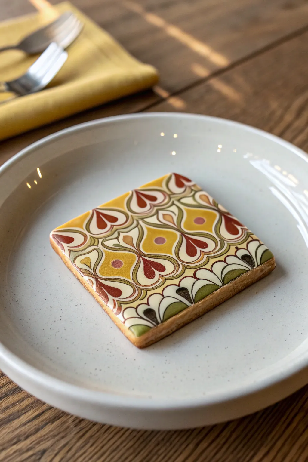 Bring a touch of retro charm to your treats with 70s-inspired cookie art!