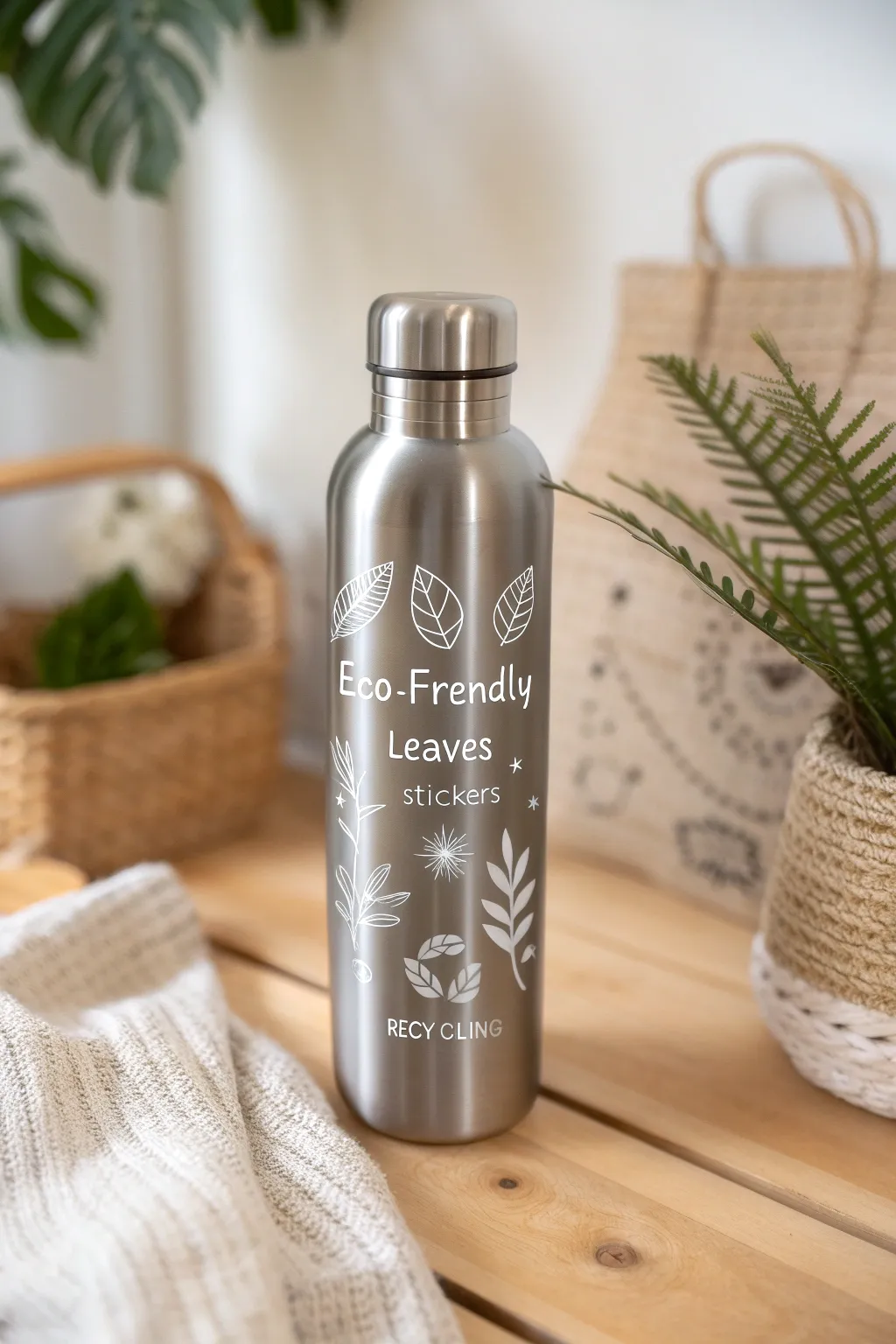 Sip sustainably: Elevate your eco-style with chic stickers that make a statement.