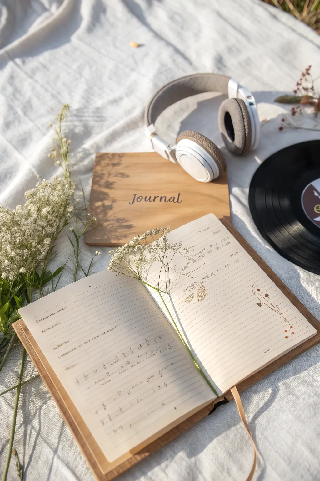 Capture the essence of your summer with a personalized soundtrack journal. 🎶🌿
