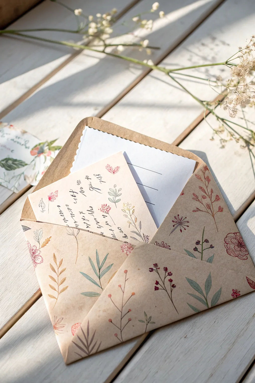 Embrace the simplicity of love with these handcrafted, heartwarming envelopes.