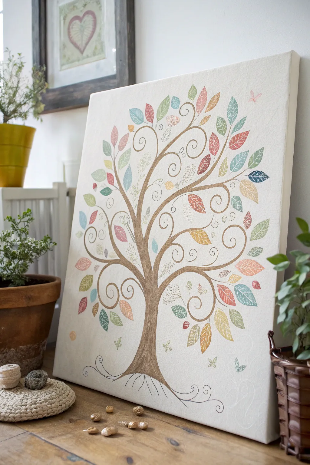 Celebrate your mom's vibrant personality with this enchanting Tree of Life painting - a minimalist masterpiece with a Boho twist.