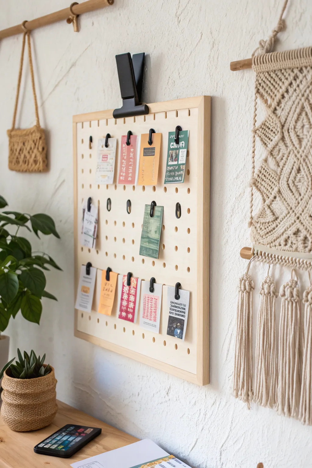Effortlessly chic: Transform your ticket stubs into a dynamic display with a minimalist magnetic board.