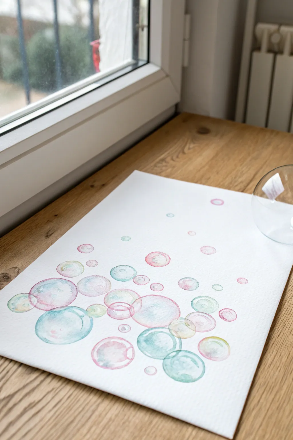 Unleash creativity with bubble painting—where playful bursts of color meet Scandinavian simplicity.