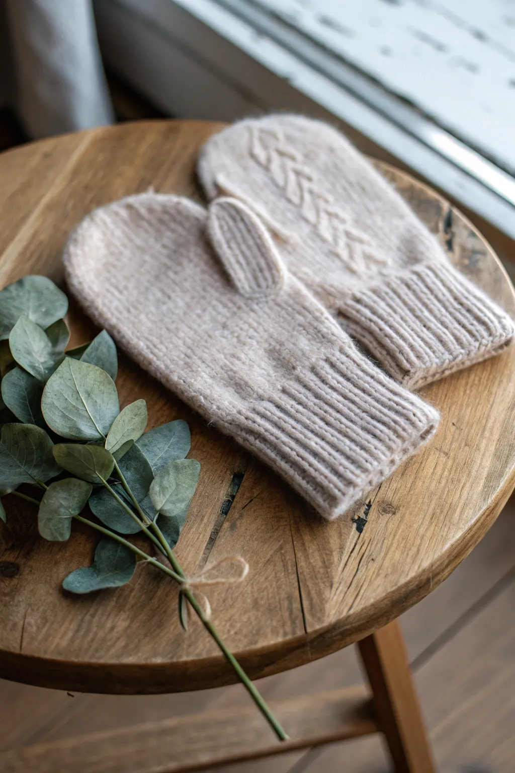 Cozy upcycle: Turn your old sweater into chic mittens perfect for chilly mornings.