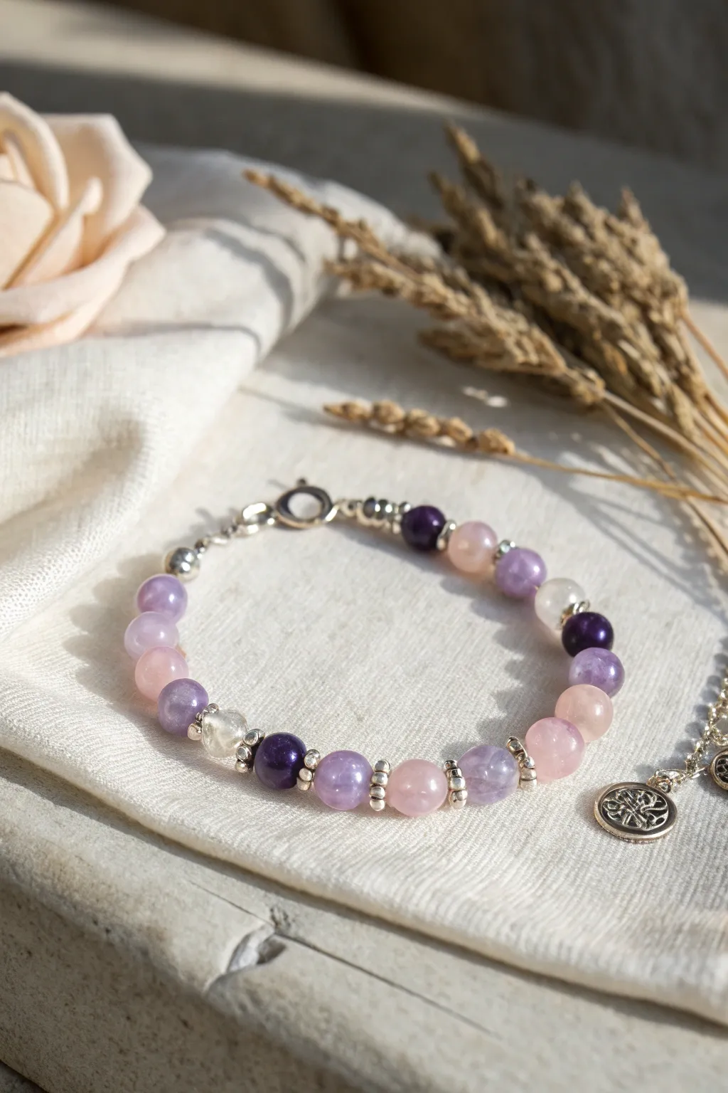Embrace the magic of simplicity with our Mystical Gemstone Bracelet, where Scandinavian elegance meets bohemian charm.