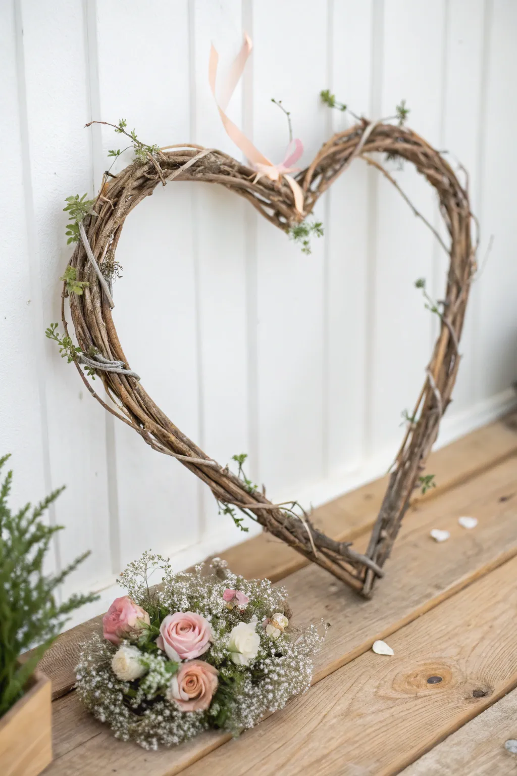 Craft a heart of nature: Simple elegance with a Scandinavian touch.