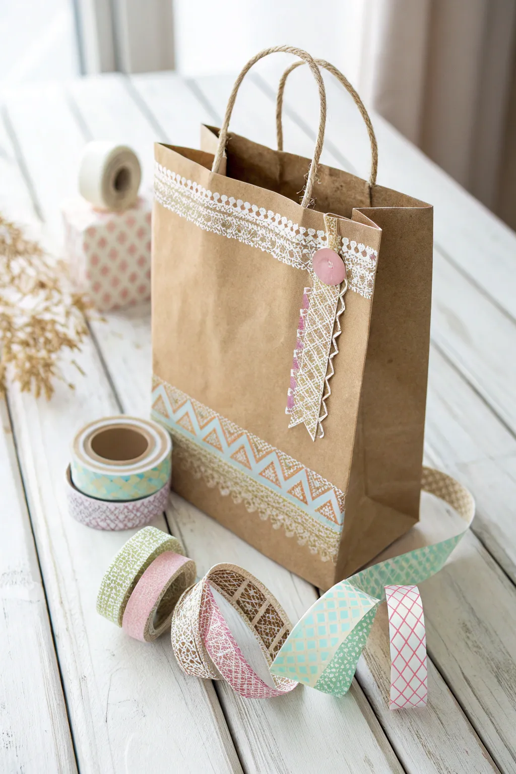Transform simple into stunning with washi tape magic this Valentine's Day. 🌸✨