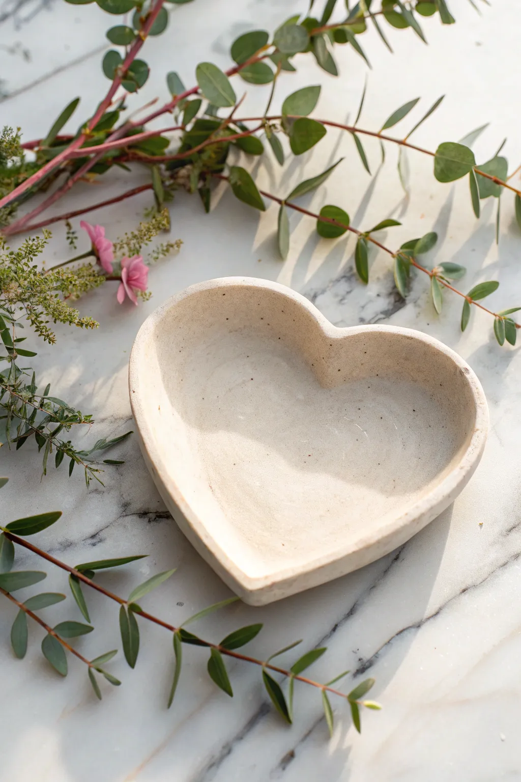 Embrace simplicity and charm with this handcrafted heart-shaped clay dish, perfect for holding your dearest trinkets or gifting to a loved one.