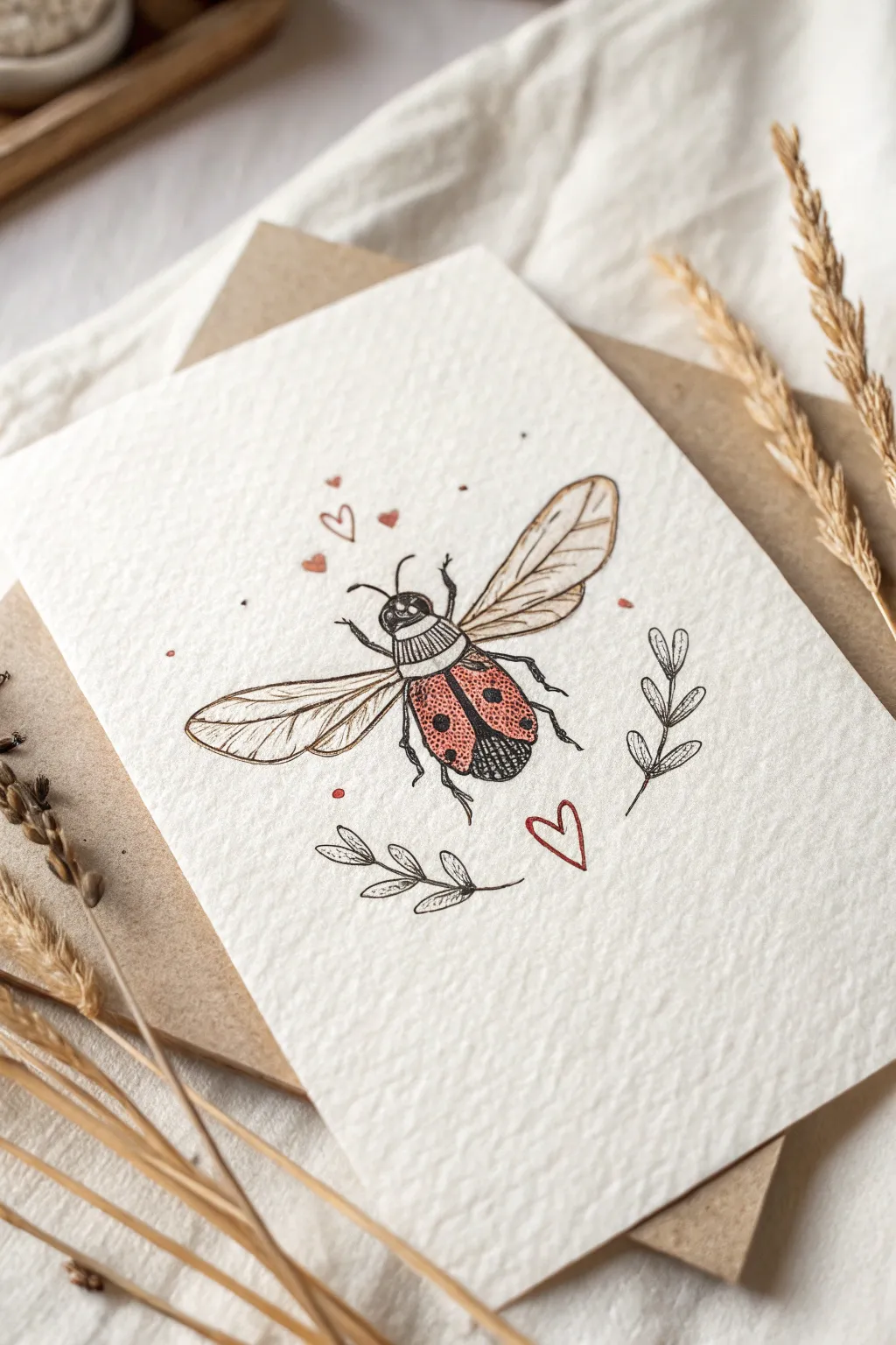 Let your creativity take flight with charming love bug doodles this Valentine's Day.