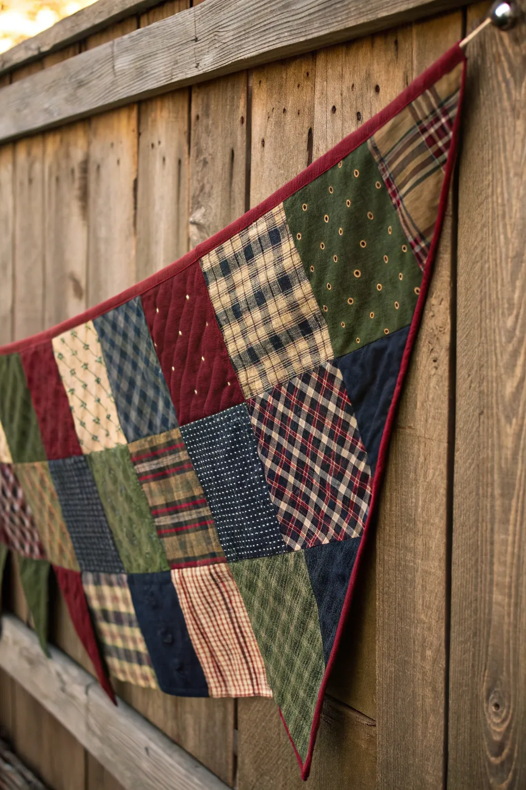 Celebrate Veterans Day with a touch of craftsmanship: a quilted banner that honors creativity and tradition.