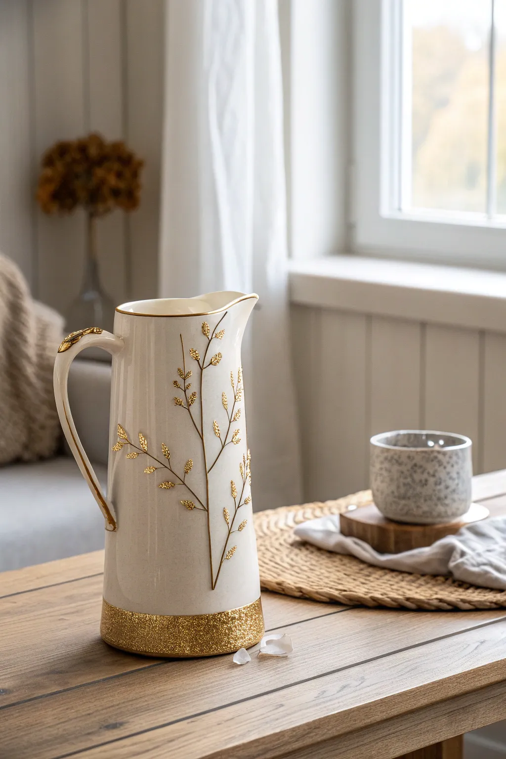 Elevate your kitchen decor with a touch of glam: metallic accents transform simplicity into sophistication.