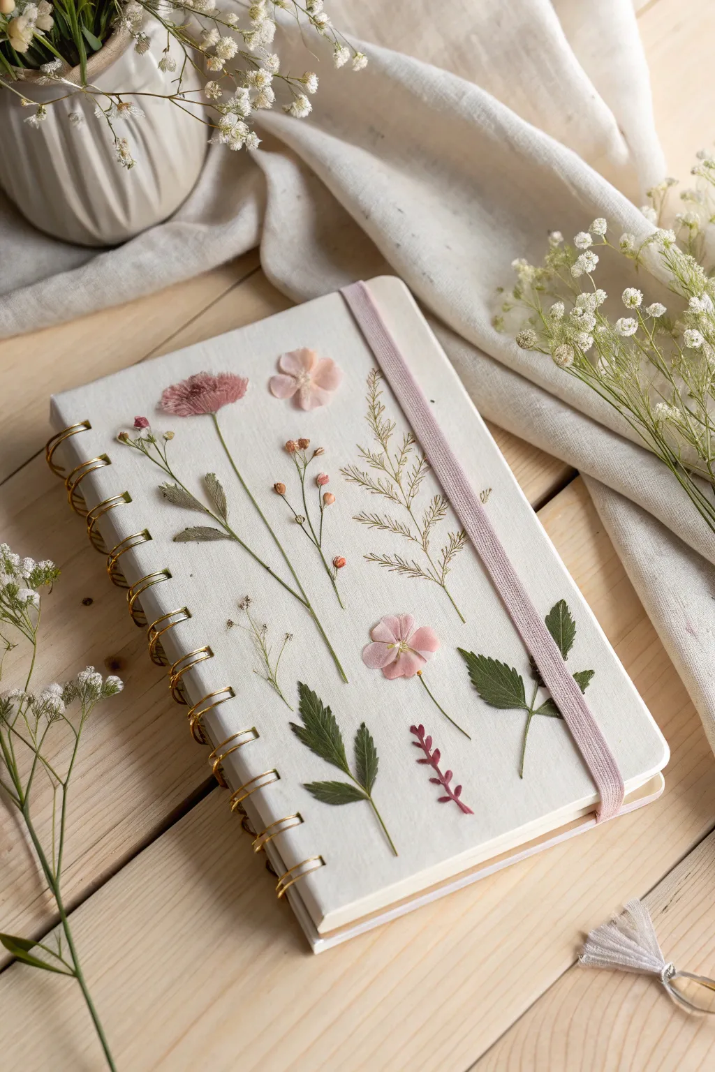 Step into your secret garden every time you open your floral journal. 🌸✨ #MinimalistBeauty #CraftedWithLove