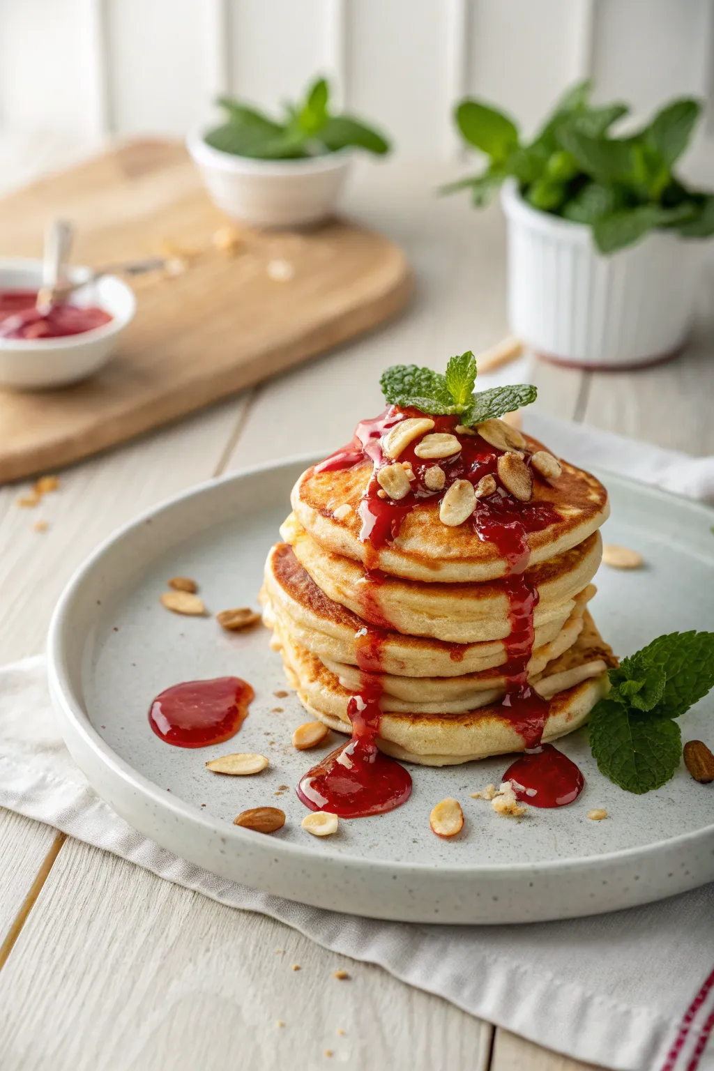 Elevate your breakfast game with chamoy-drizzled pancakes – where simplicity meets a spicy-sweet twist!