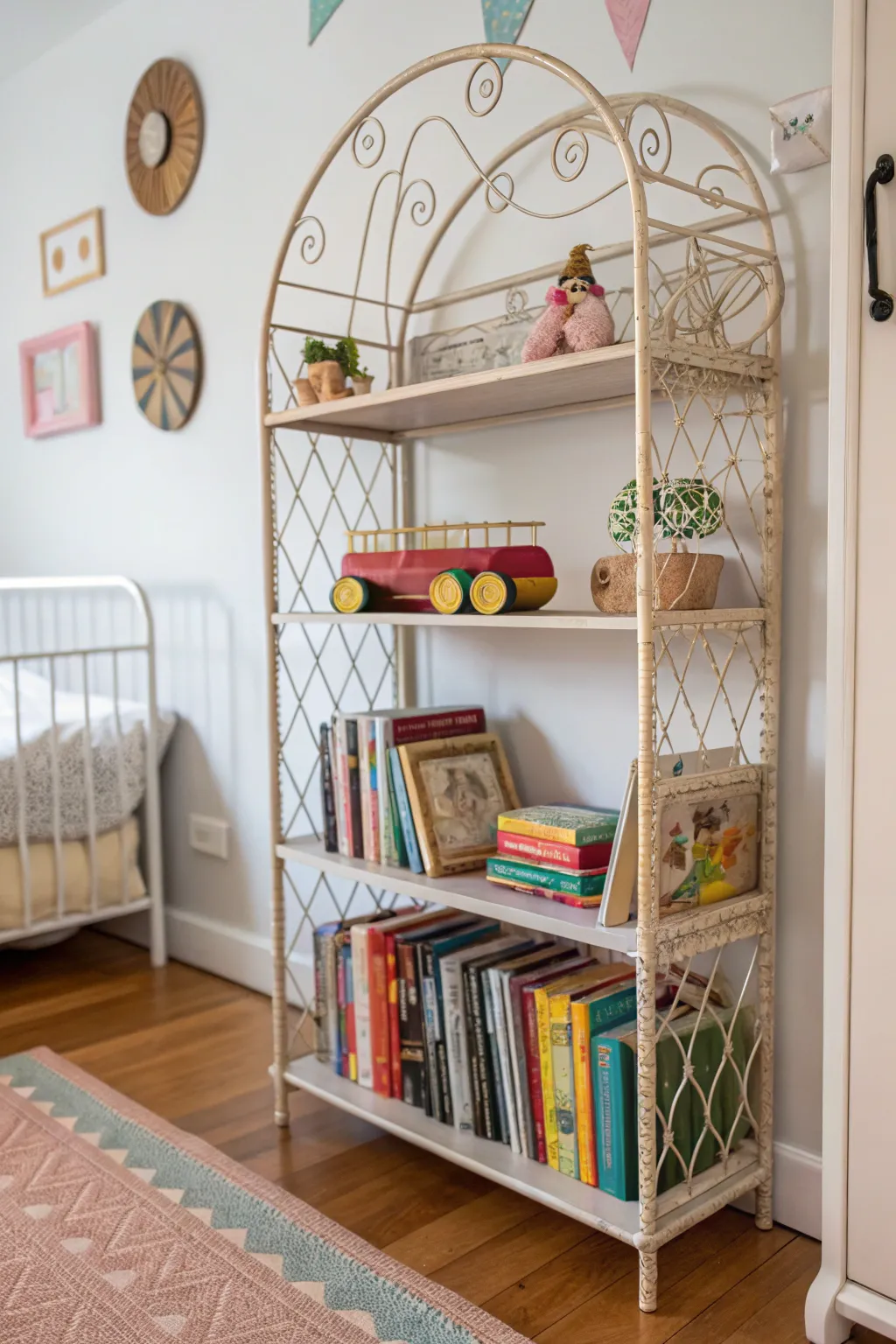 Timeless Design: A Wire Bookshelf that Grows with Your Child
