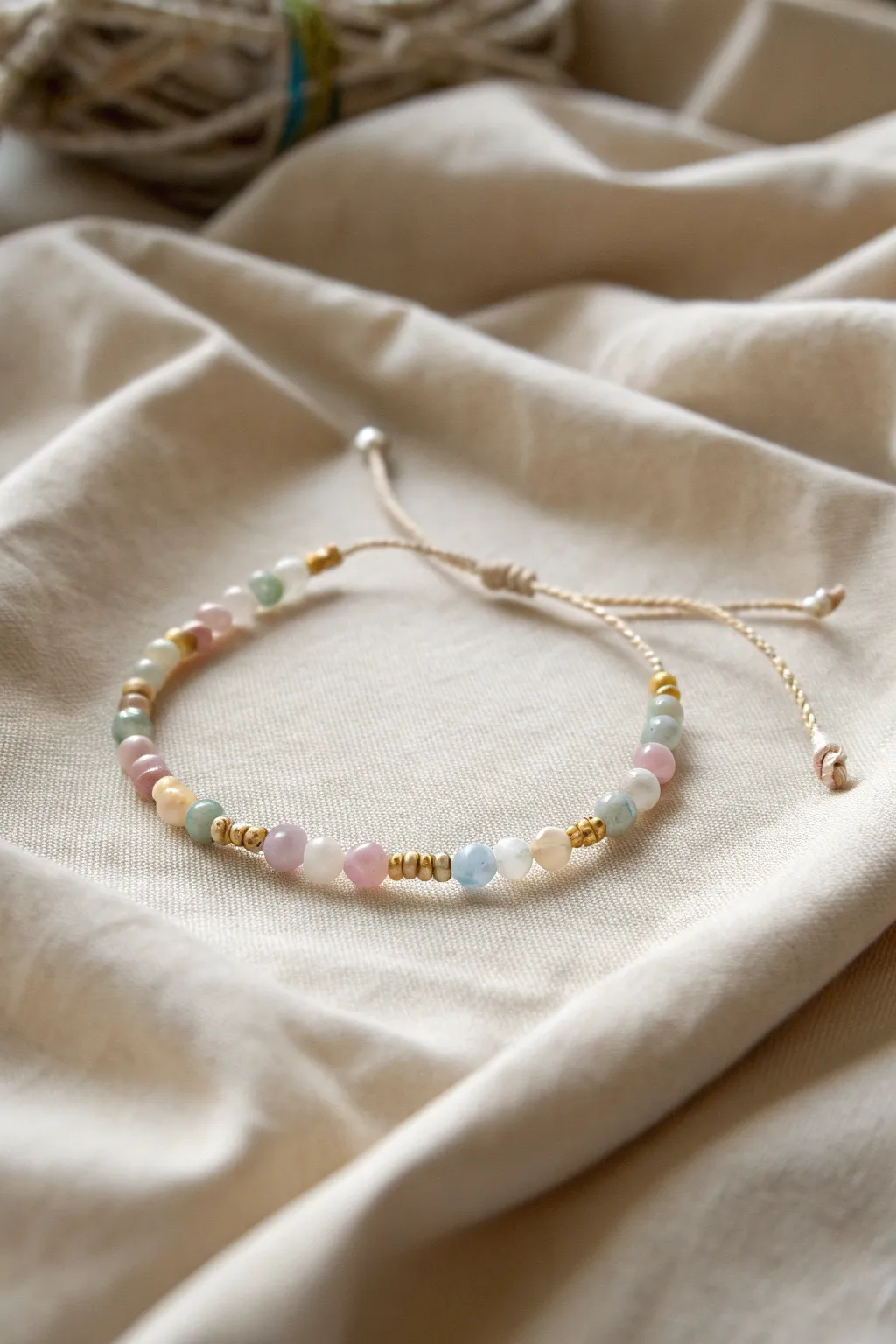 Crafted with love: A minimalist bracelet that speaks volumes of friendship and care.