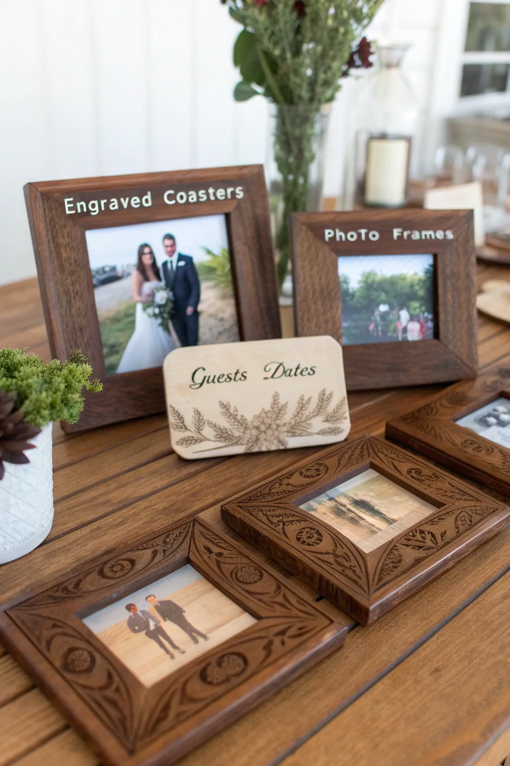Customized keepsakes that guests will cherish as memories of the celebration.
