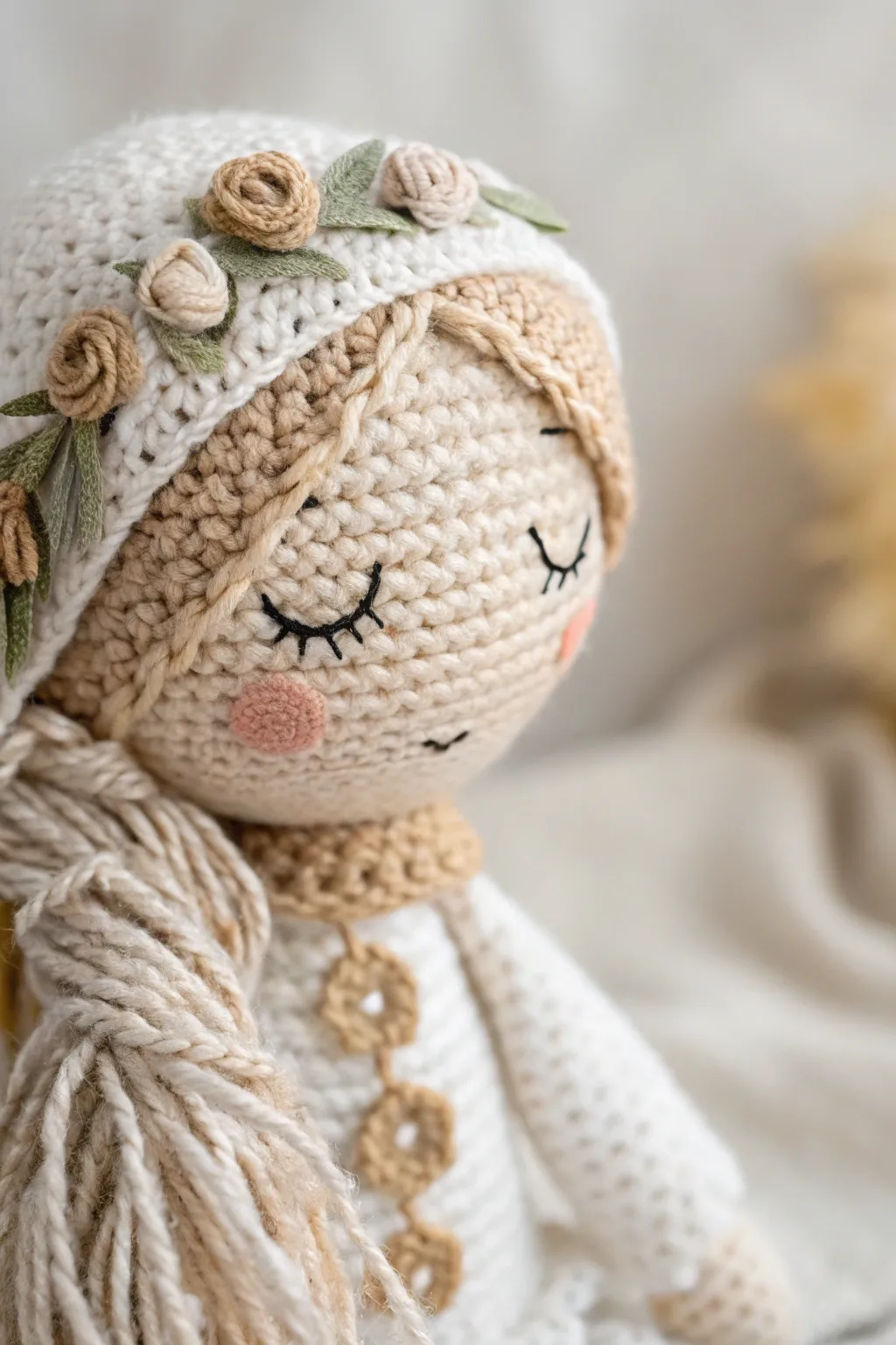 Discover the art of amigurumi with textured patterns that bring faces to life. Embrace simplicity and craftsmanship.