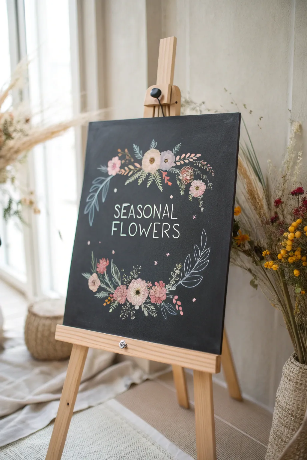 Infuse your space with charm and creativity with whimsical chalkboard art!